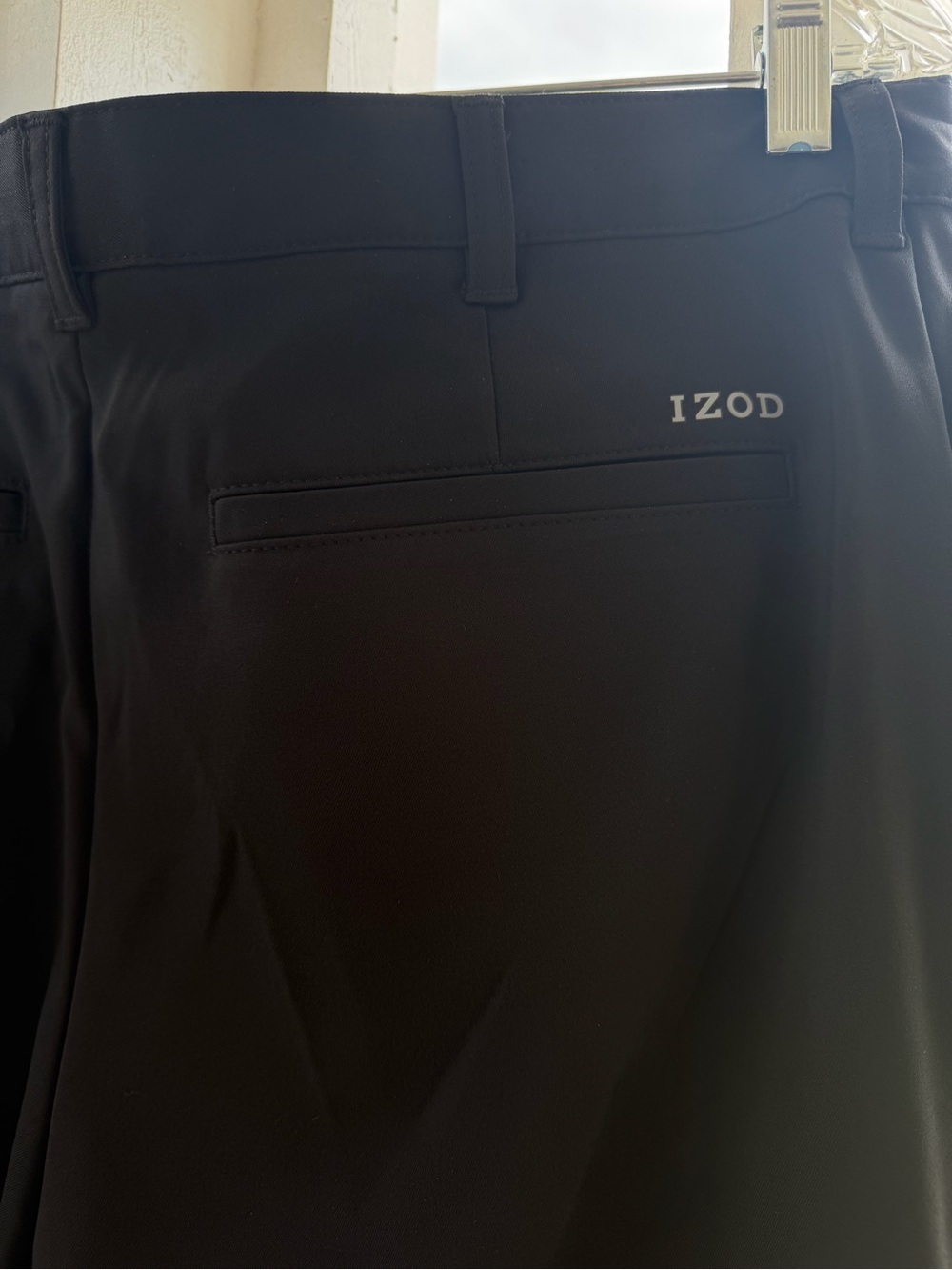 IZOD Golf 33x32 Black Slim Fit Pants
